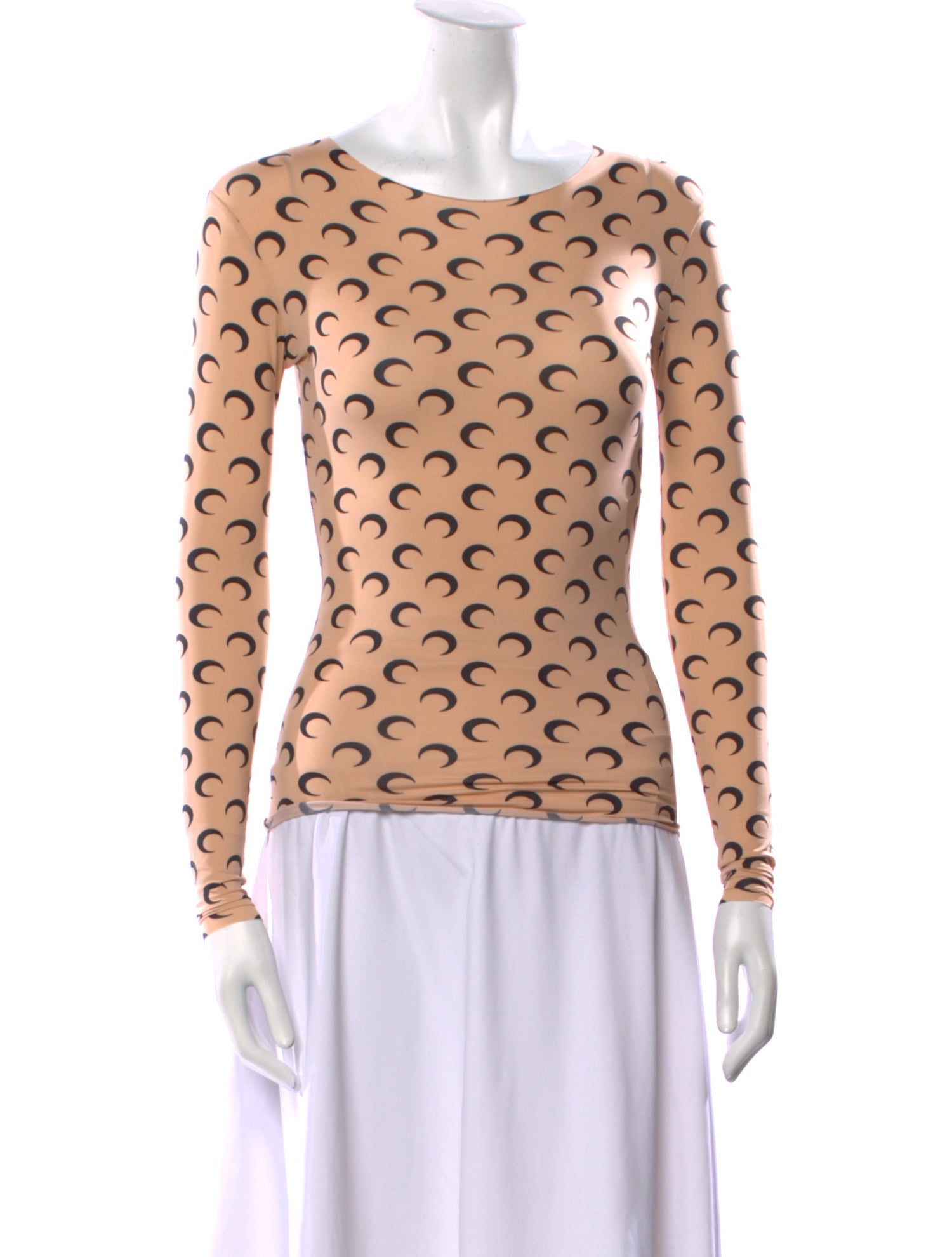 Marine Serre Borderline Second Skin Printed Sweatshirt