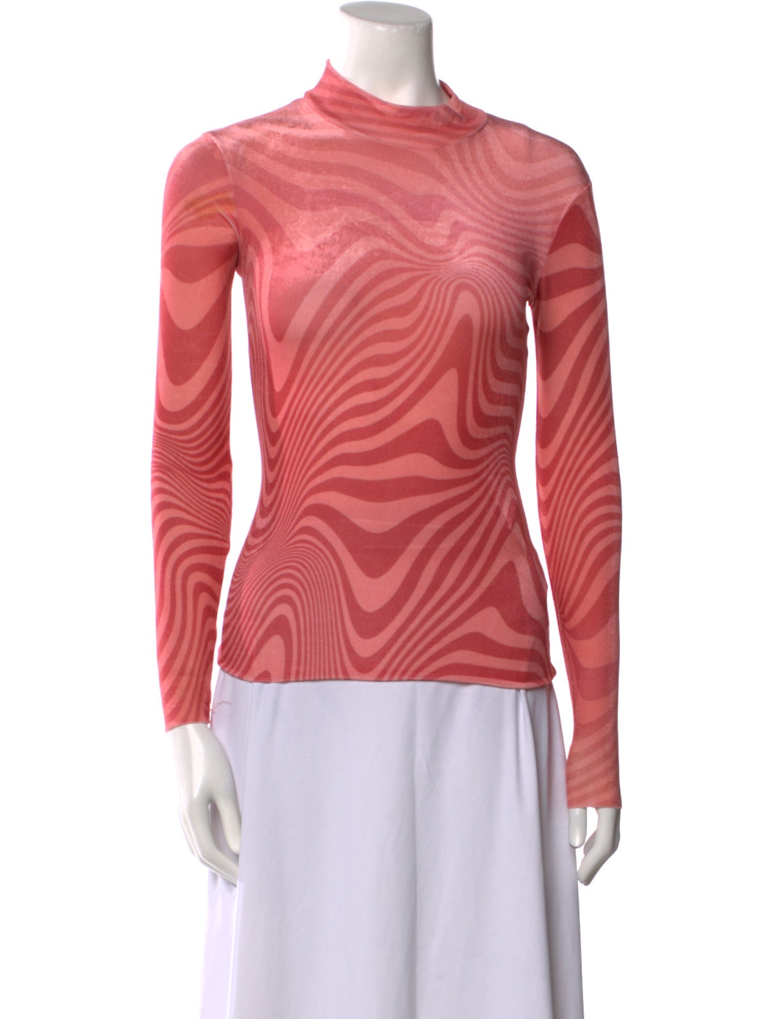 Marine Serre 2019 Borderline Psychedelic Zebra Top