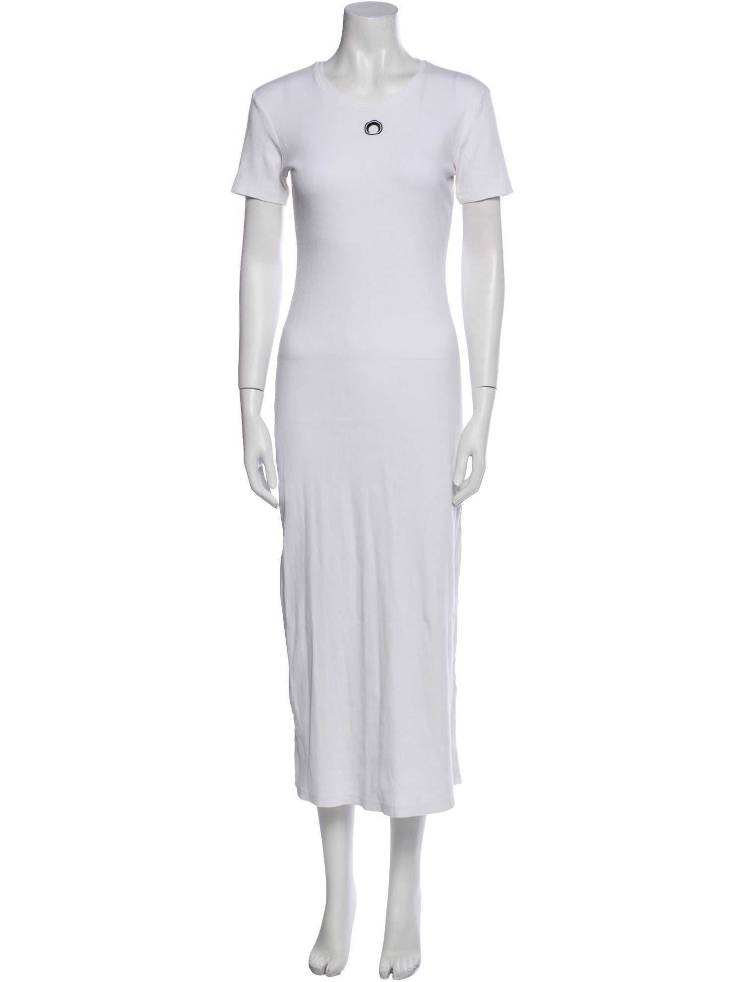 Marine Serre Scoop Neck Long Dress