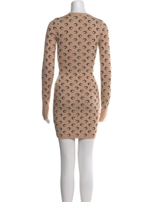 Marine Serre Merino Wool Mini Dress