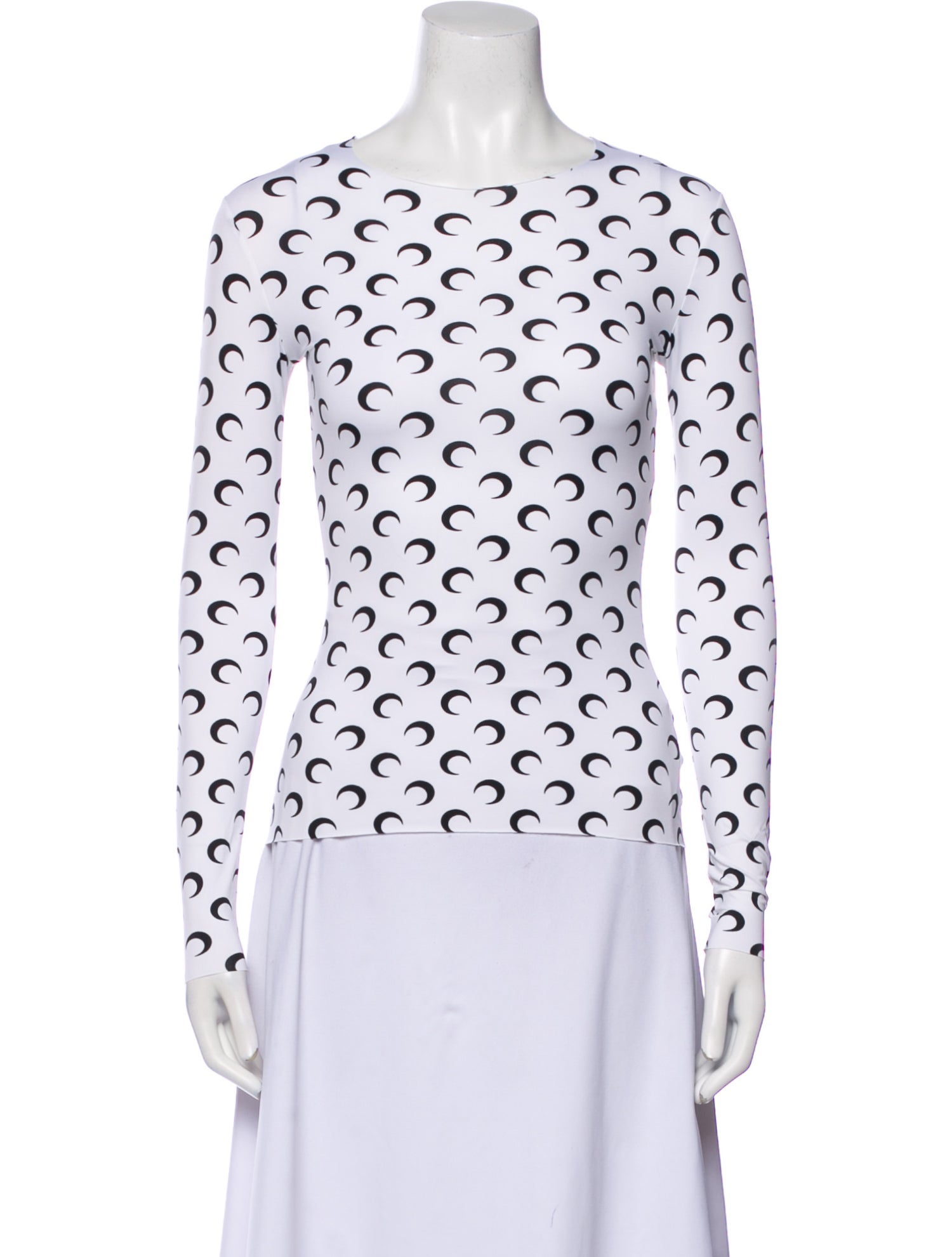 Marine Serre Printed Crew Neck Top