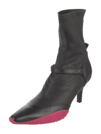 Marine Serre Leather Sock Boots