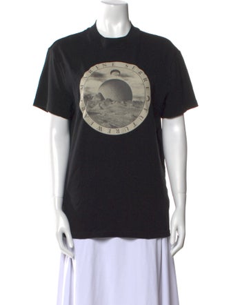 Marine Serre Graphic Print Crew Neck T-Shirt