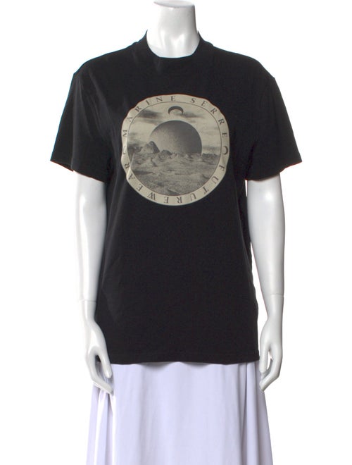 Marine Serre Graphic Print Crew Neck T-Shirt