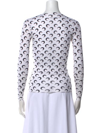 Marine Serre Second Skin Printed Top