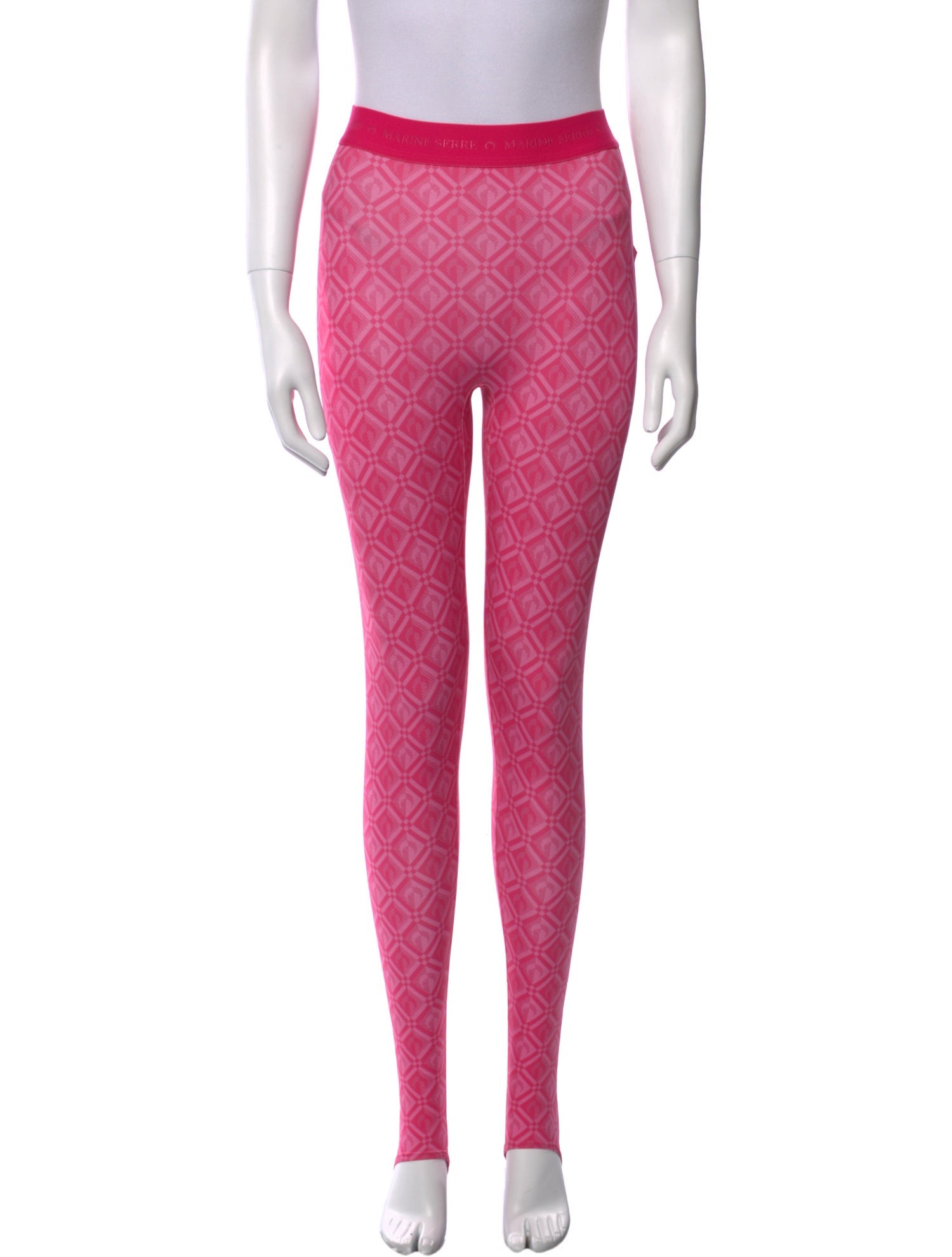 Marine Serre Printed Skinny Leg Pants