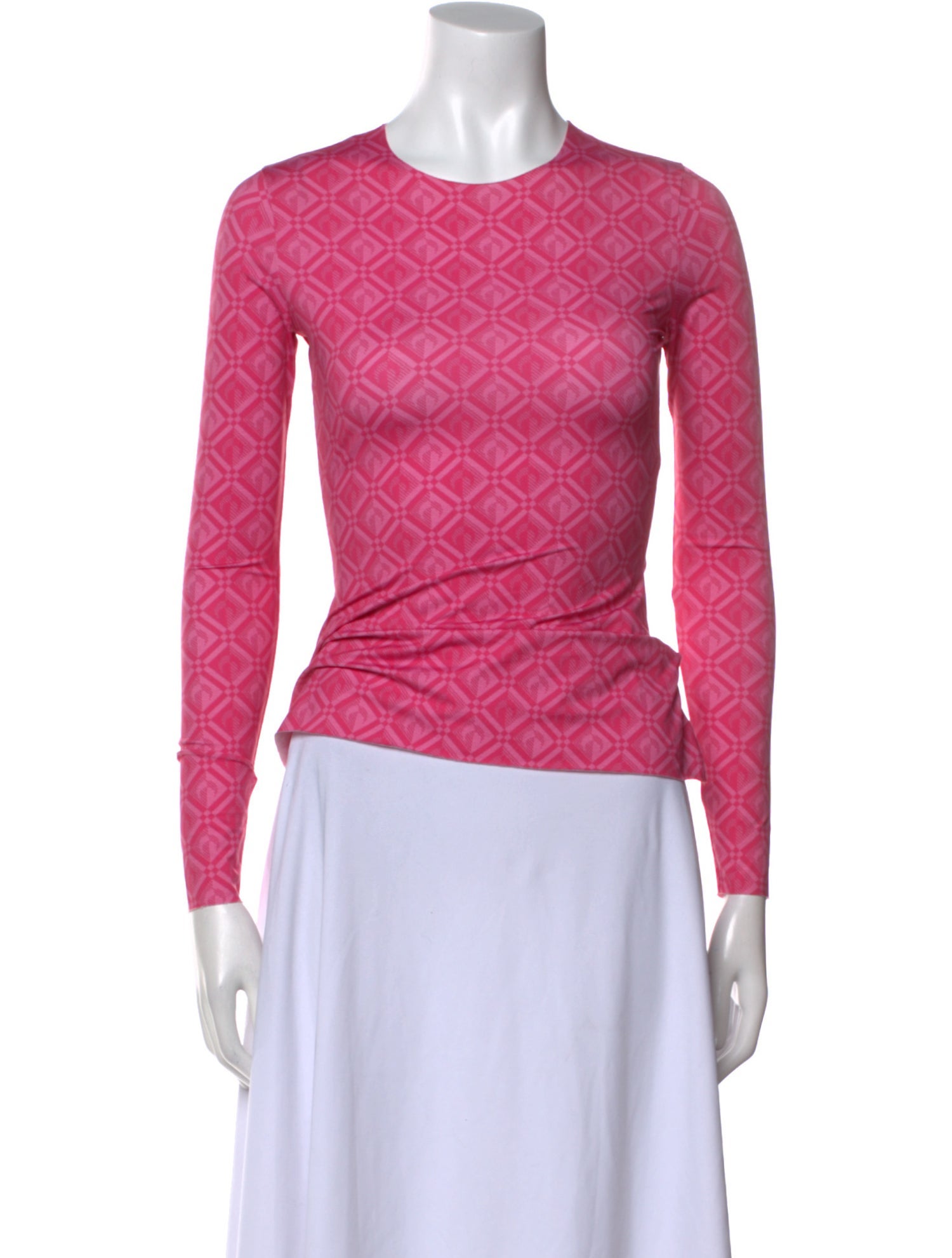 Marine Serre White Line Printed Top w/ Tags