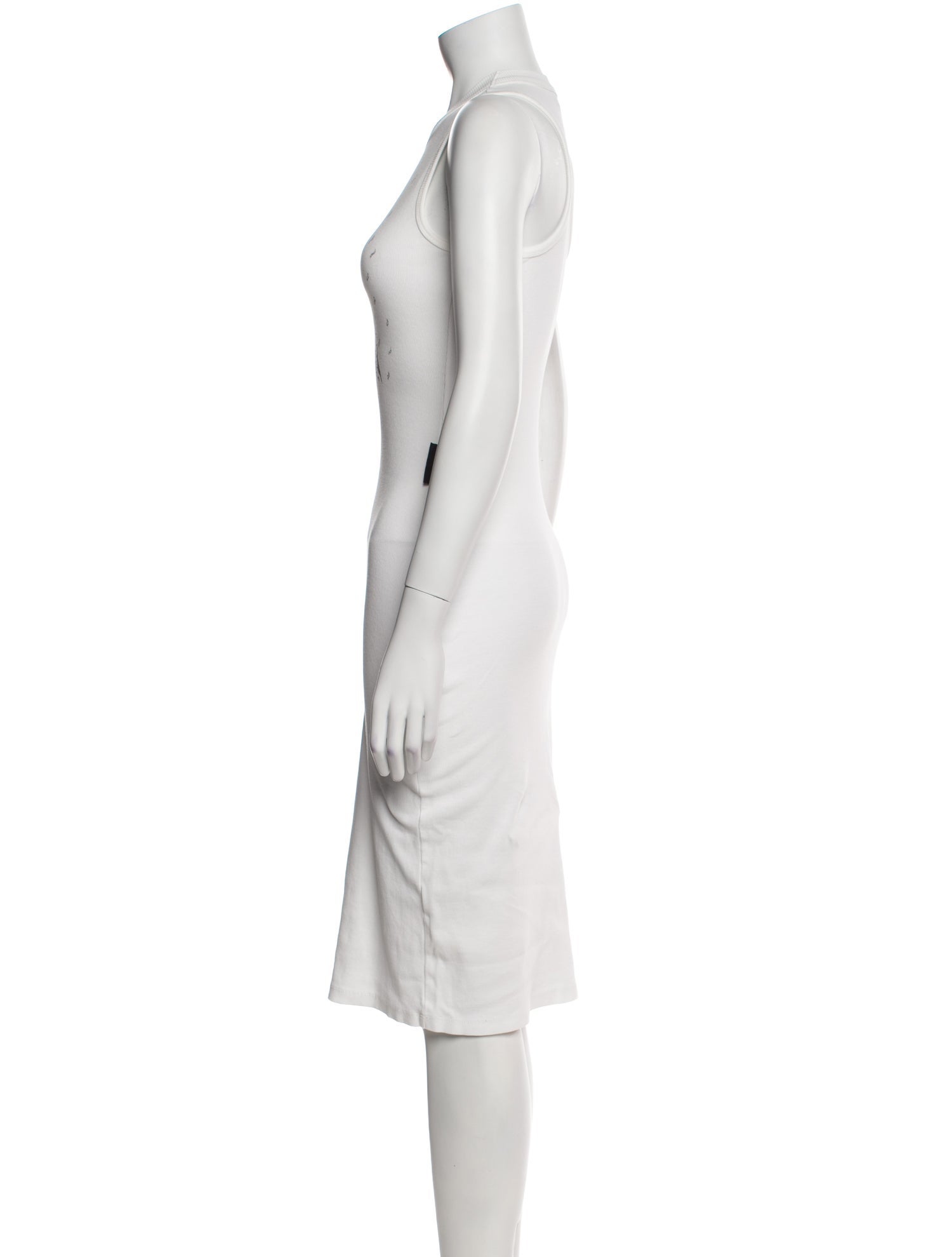 Marine Serre Crew Neck Midi Length Dress