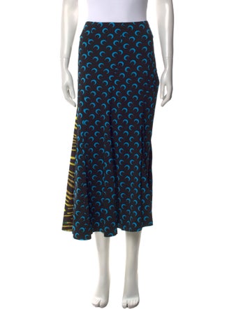 Marine Serre Printed Midi Length Skirt