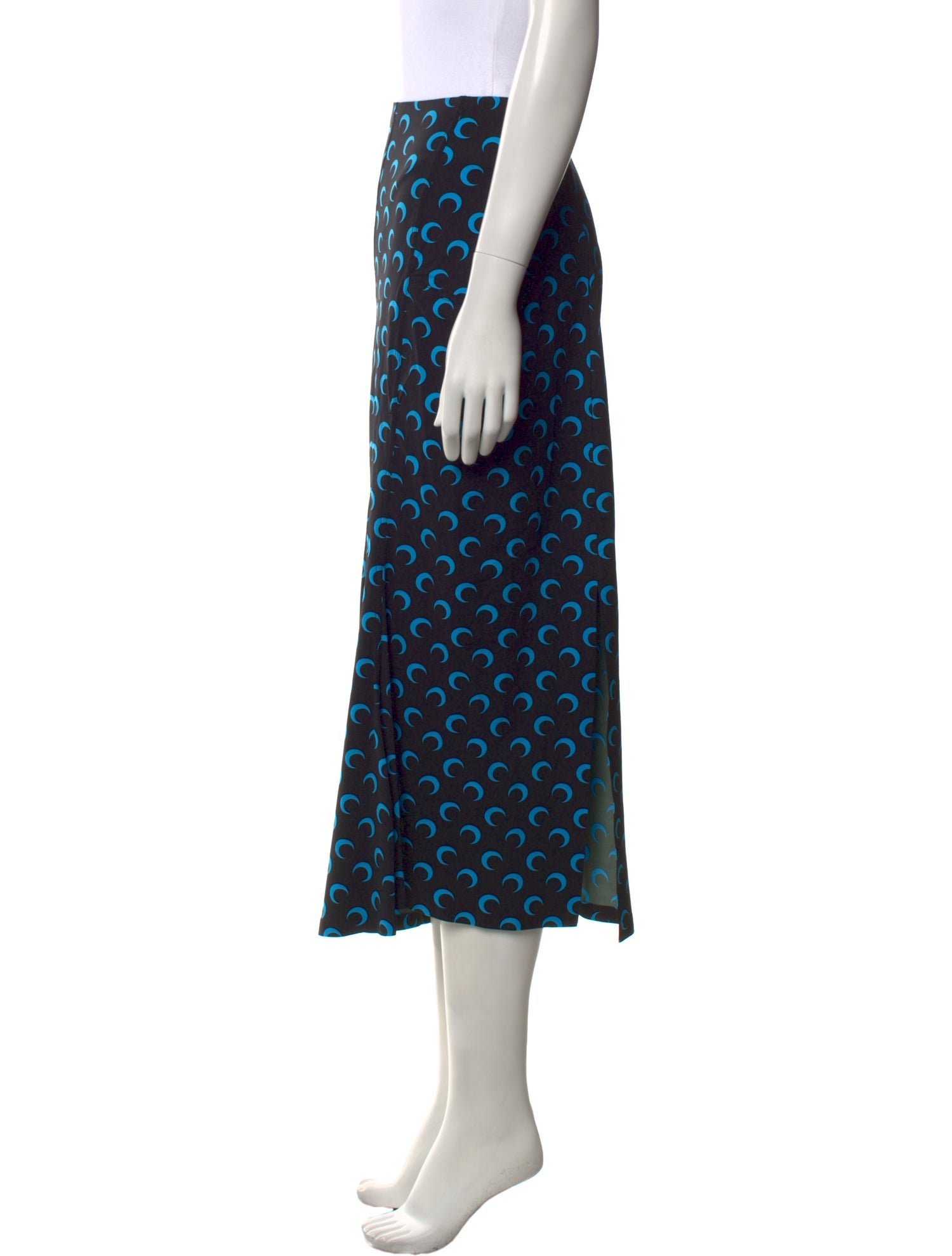 Marine Serre Printed Midi Length Skirt