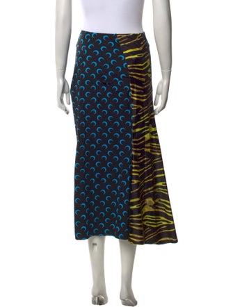 Marine Serre Printed Midi Length Skirt