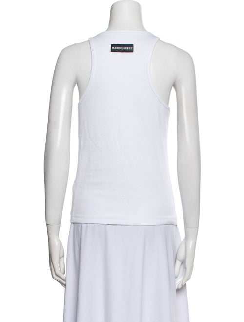 Marine Serre Scoop Neck Sleeveless Top