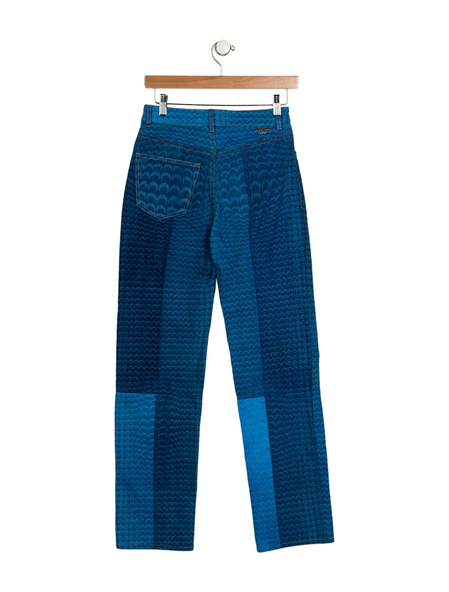 Marine Serre High-Rise Straight Leg Jeans