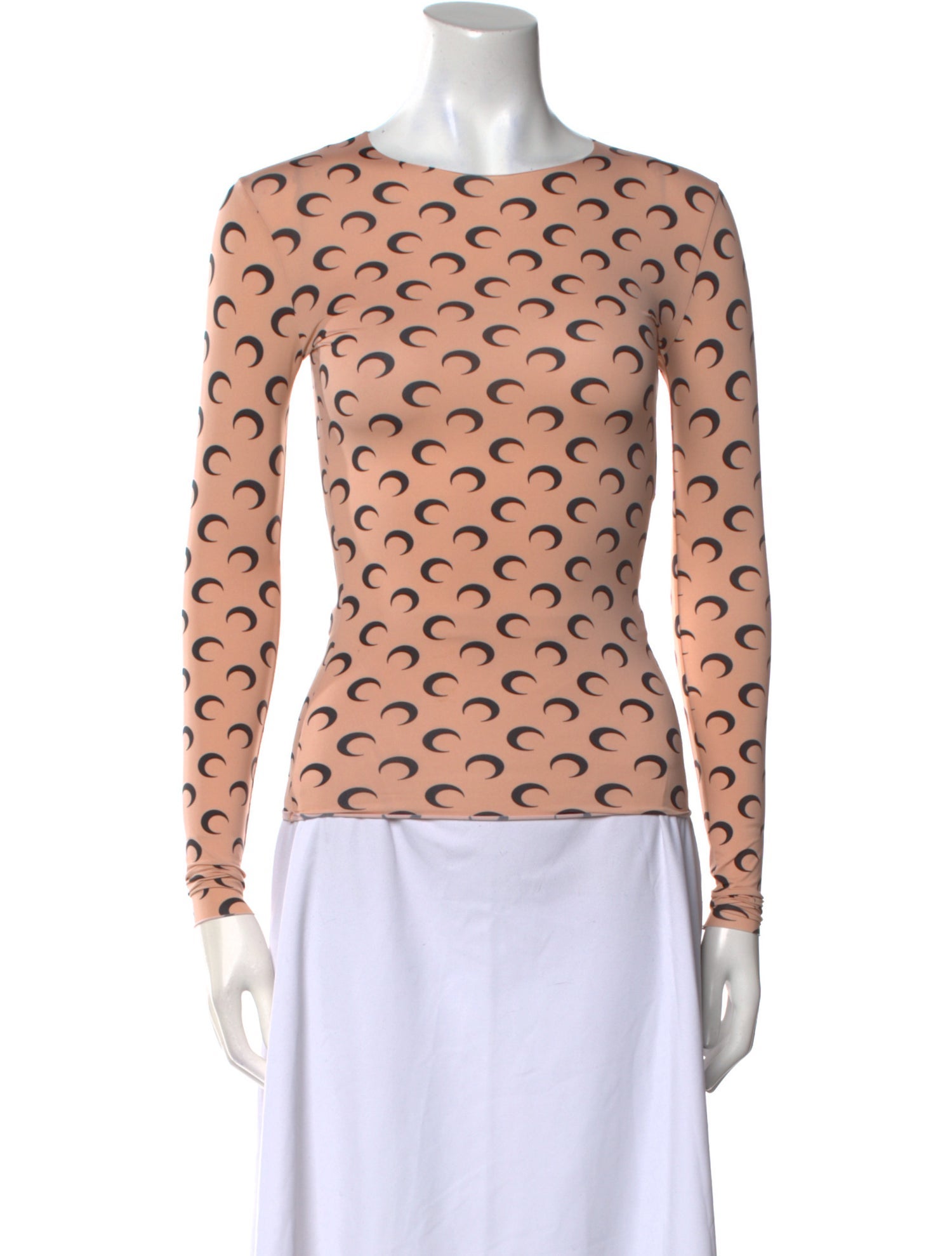 Marine Serre Printed Crew Neck Top