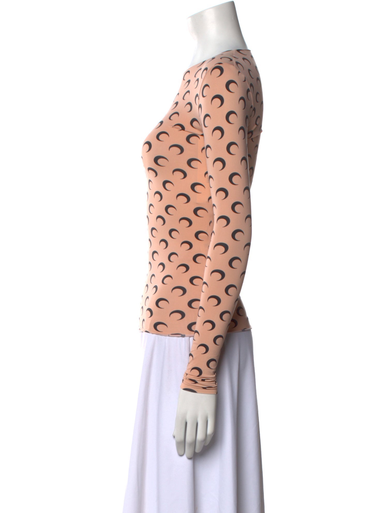 Marine Serre Printed Crew Neck Top