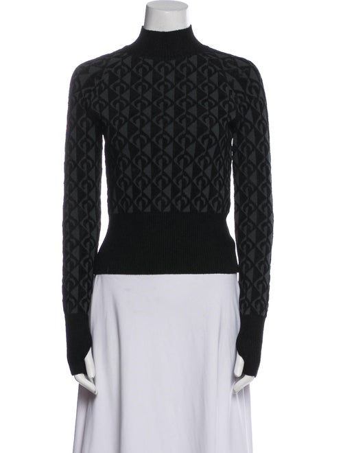 Marine Serre Printed Turtleneck Sweater