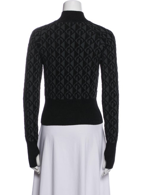 Marine Serre Printed Turtleneck Sweater