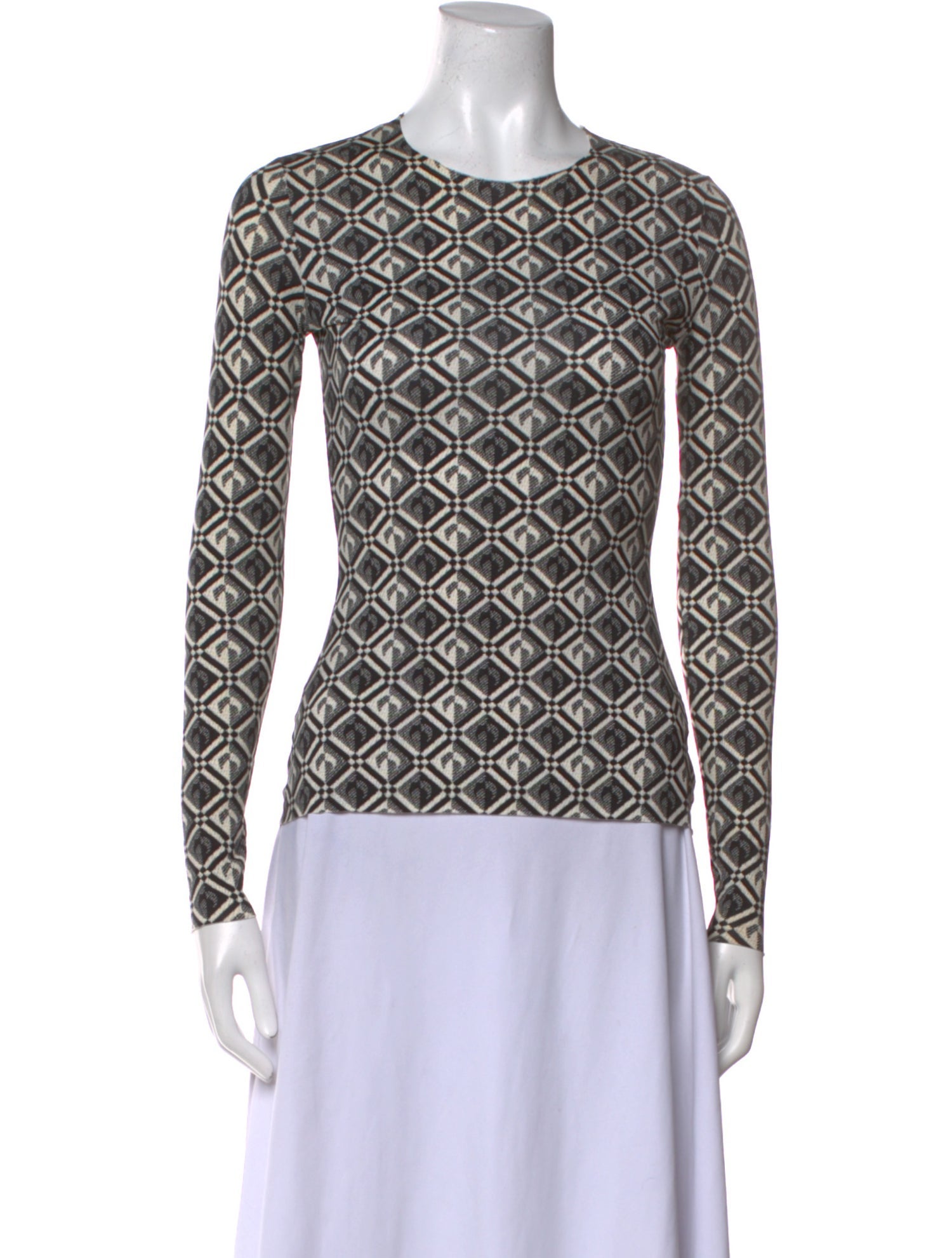 Marine Serre Nylon Printed Top