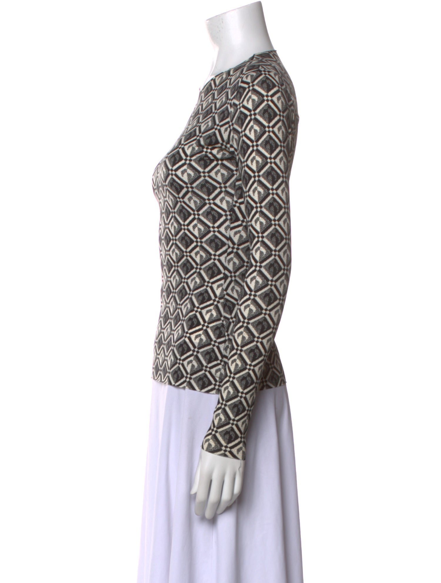 Marine Serre Nylon Printed Top