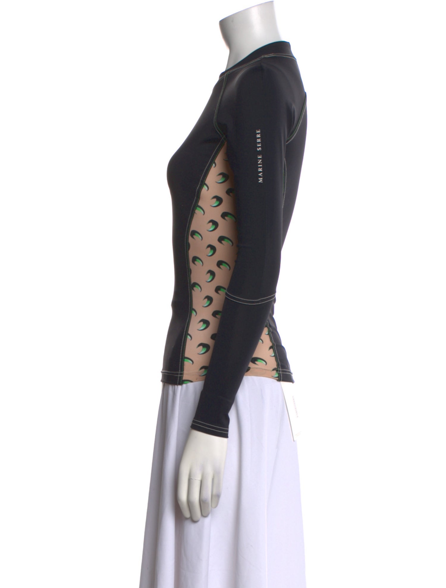 Marine Serre 2020 Nylon Crop Top