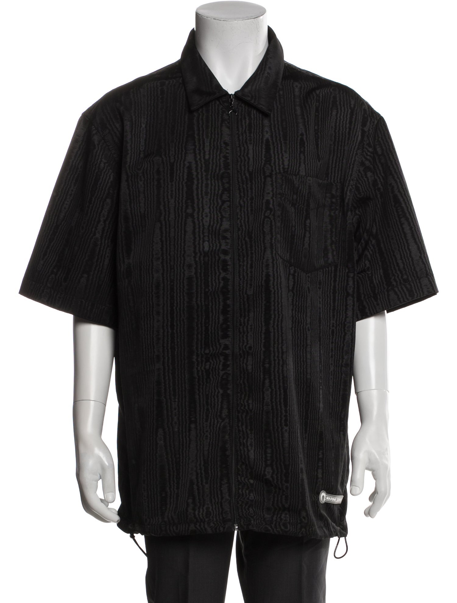 Marine Serre Striped Short Sleeve Shirt