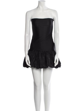 Marine Serre Strapless Mini Dress