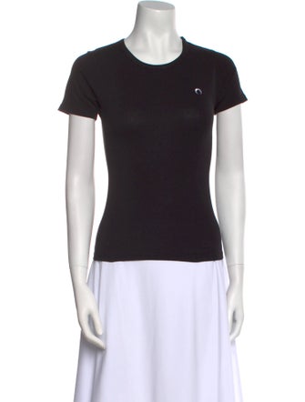 Marine Serre Crew Neck Short Sleeve T-Shirt