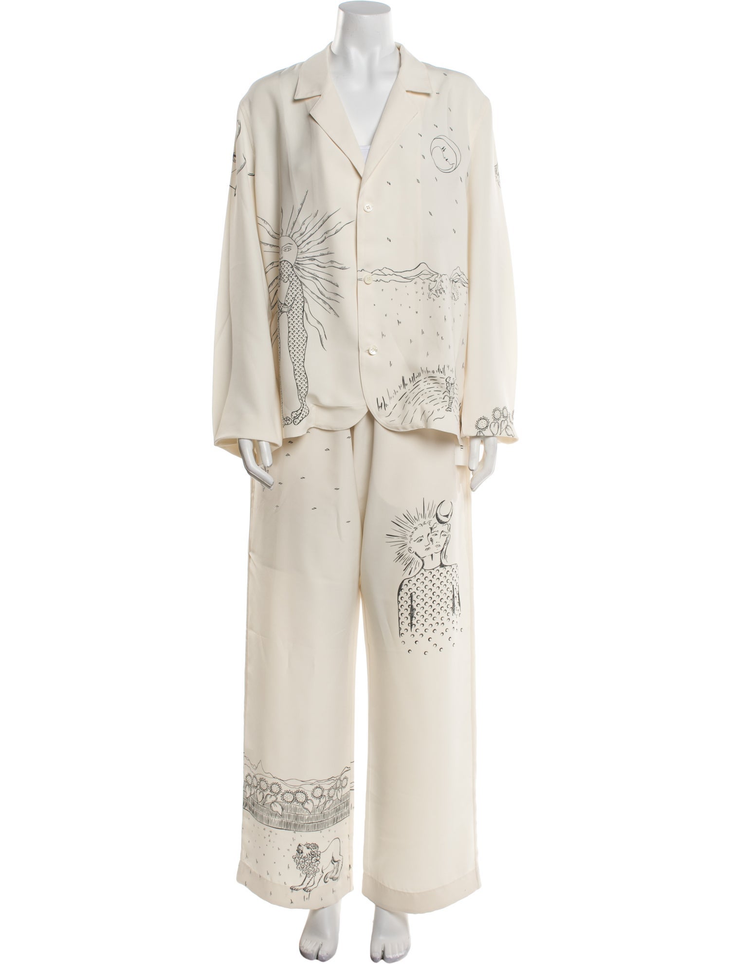 Marine Serre Printed Pajamas