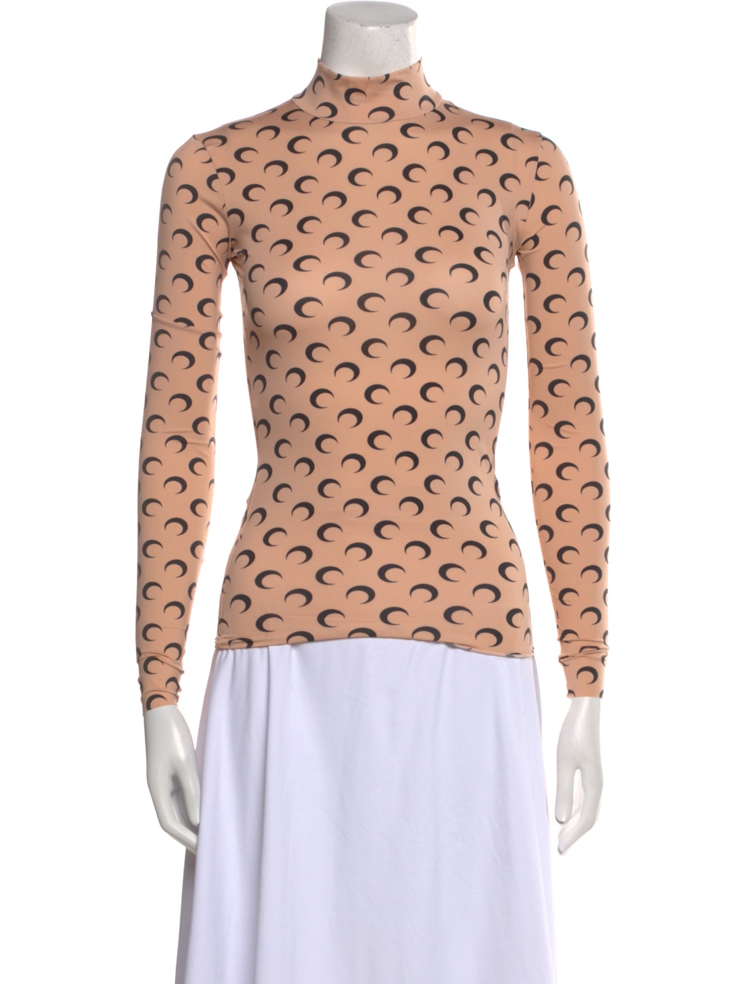 Marine Serre Moon Jersey Second Skin Printed Top w/ Tags