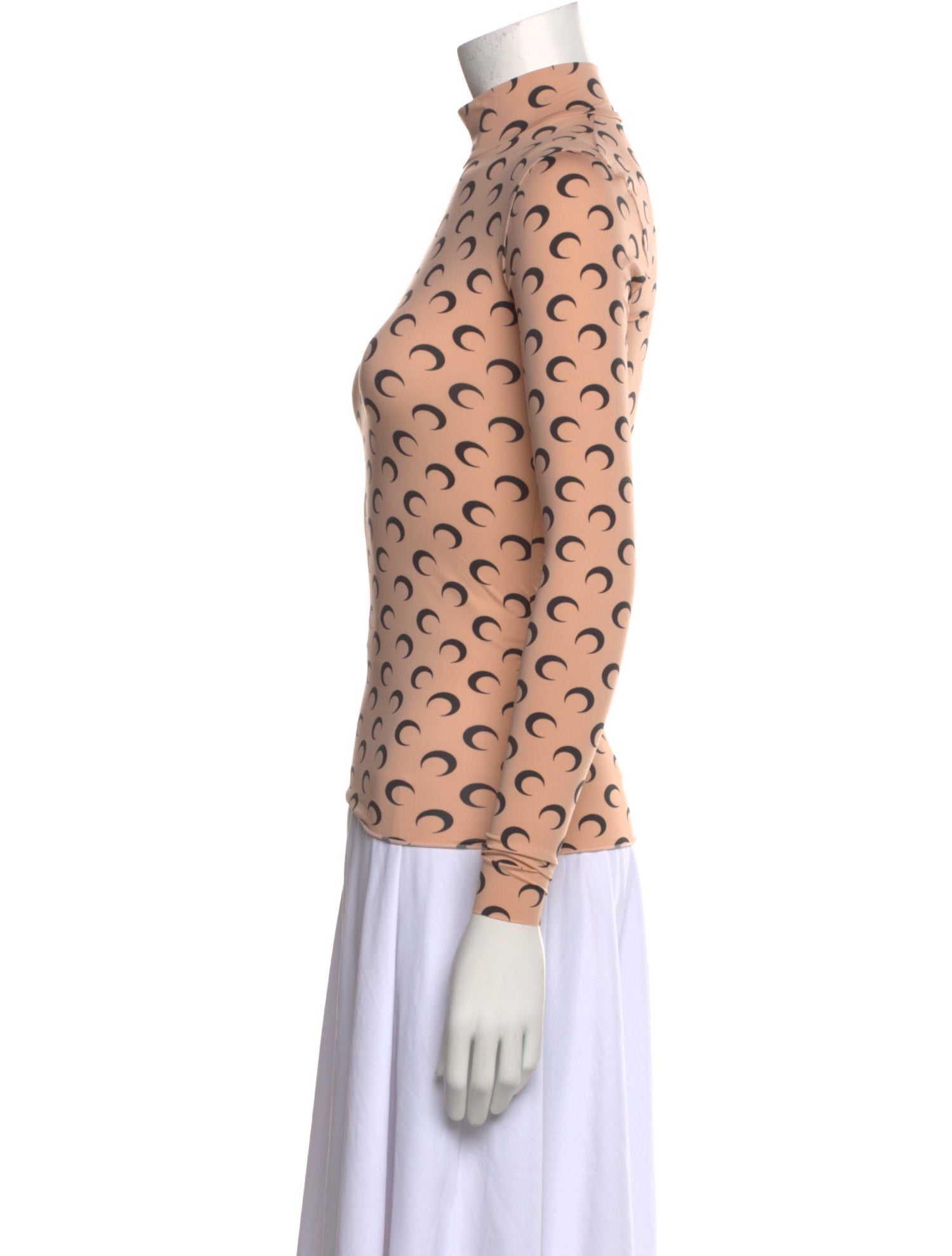 Marine Serre Moon Jersey Second Skin Printed Top w/ Tags