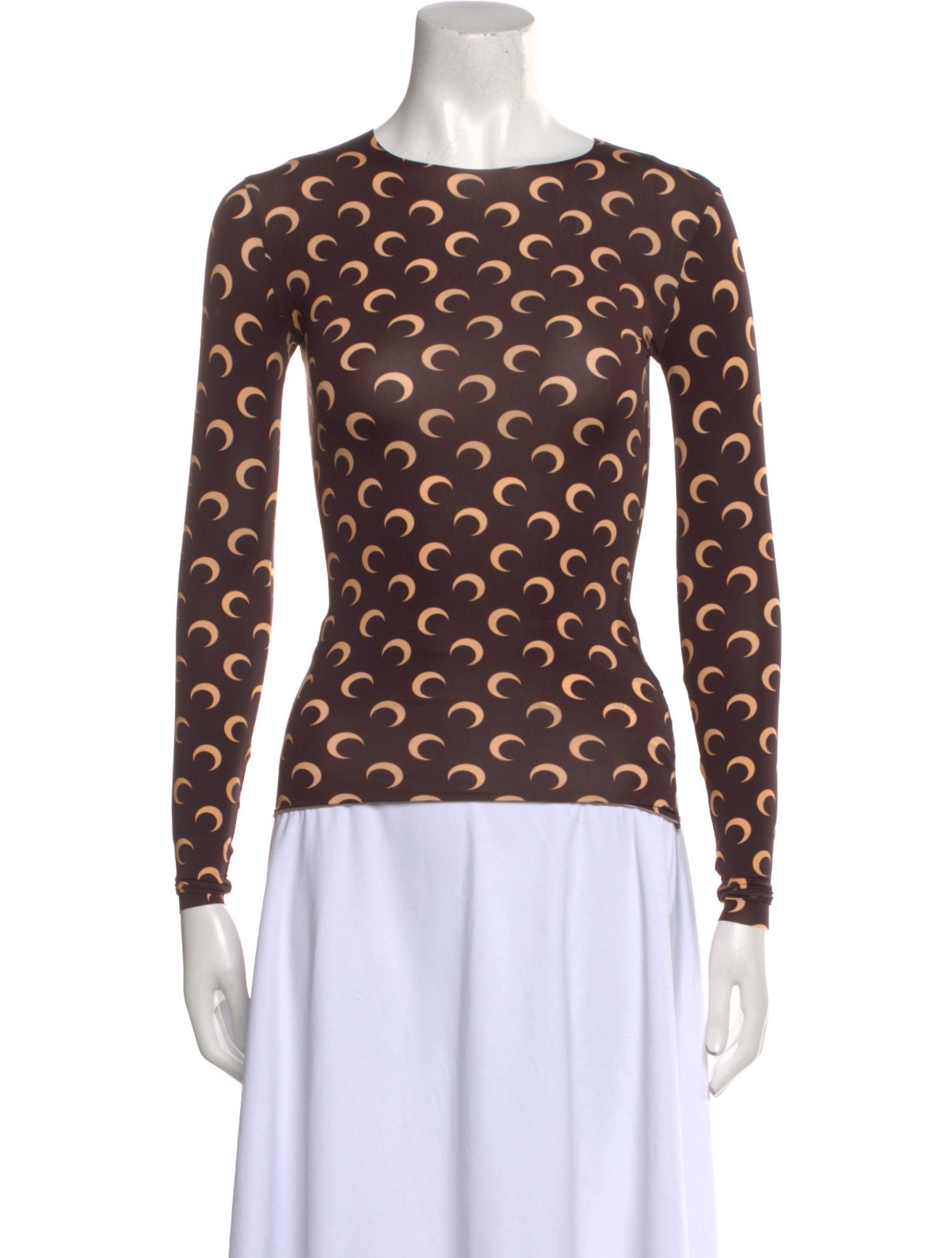 Marine Serre Moon Second Skin Printed Sweatshirt w/ Tags