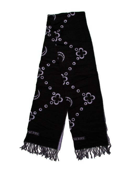 Marine Serre Wool Printed Scarf