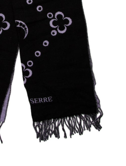 Marine Serre Wool Printed Scarf