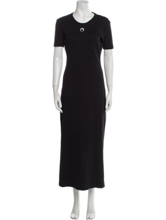 Marine Serre Crew Neck Long Dress