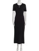Marine Serre Crew Neck Long Dress
