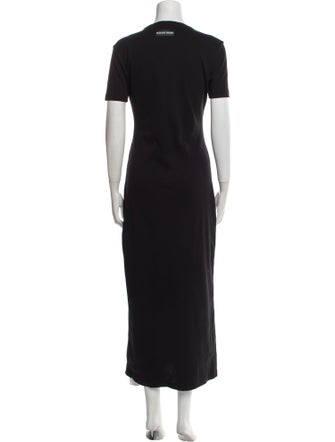 Marine Serre Crew Neck Long Dress