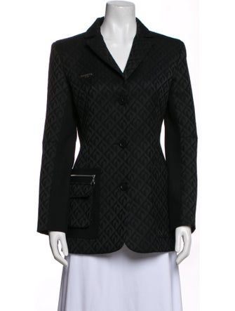 Marine Serre Striped Blazer