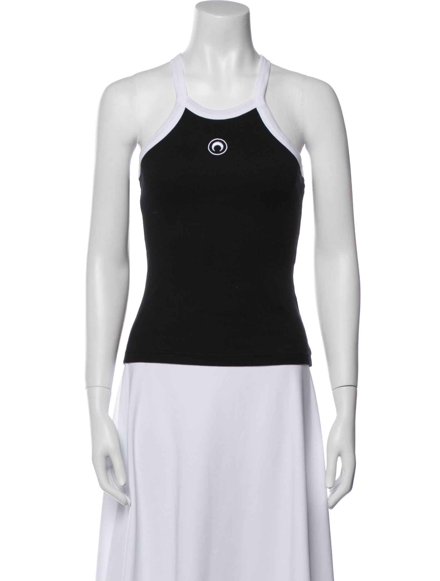 Marine Serre Halterneck Sleeveless Top