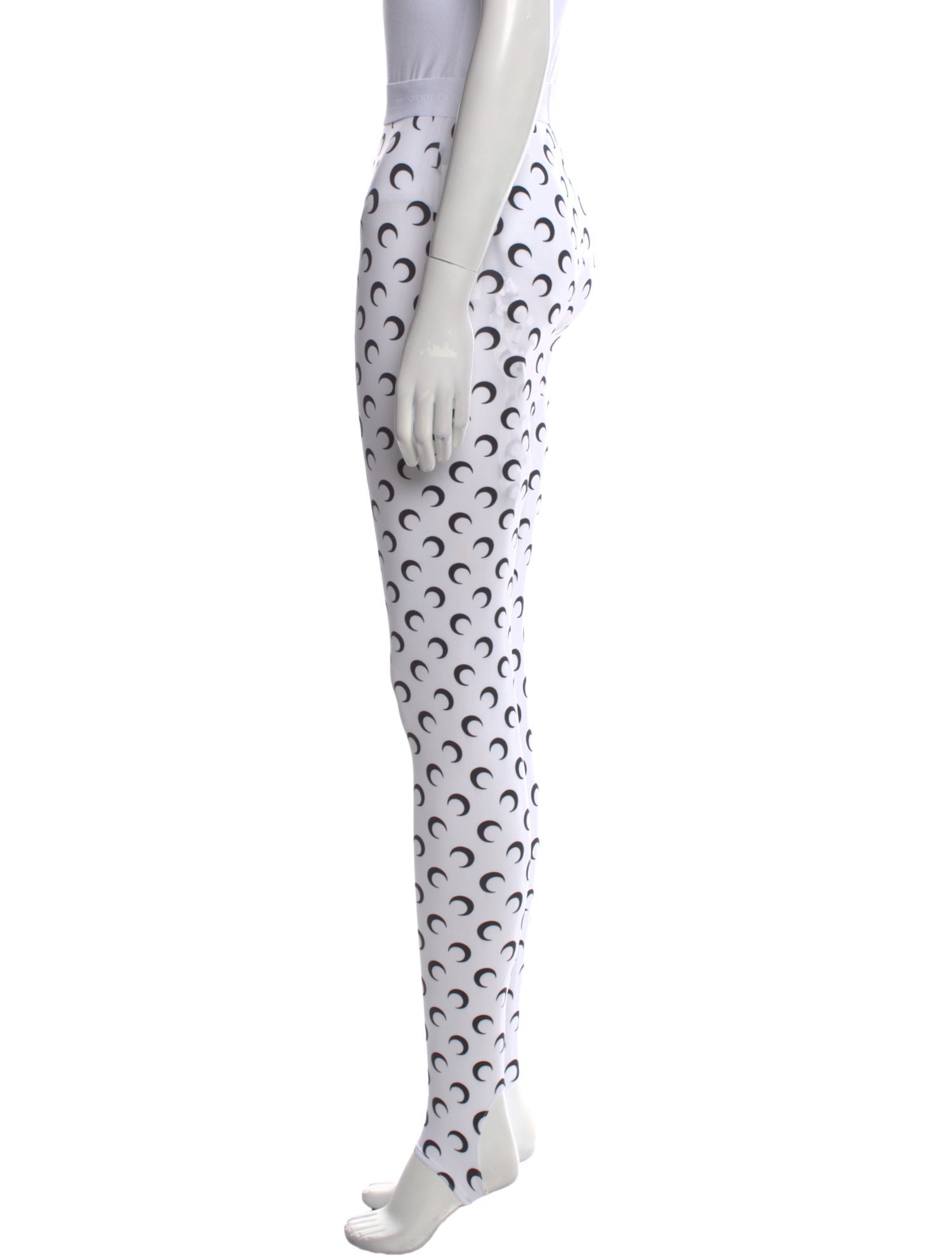 Marine Serre Nylon Skinny Leg Pants