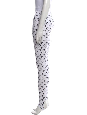 Marine Serre Nylon Skinny Leg Pants