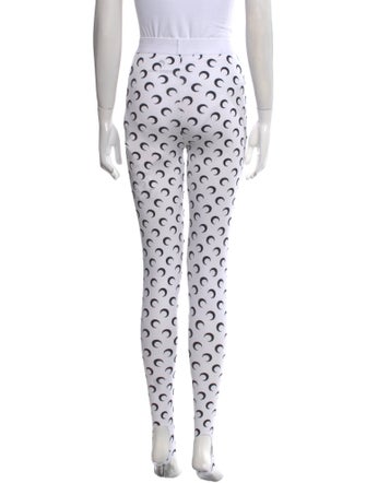 Marine Serre Nylon Skinny Leg Pants