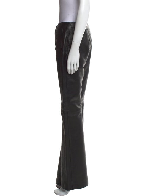 Marine Serre Leather Wide Leg Pants