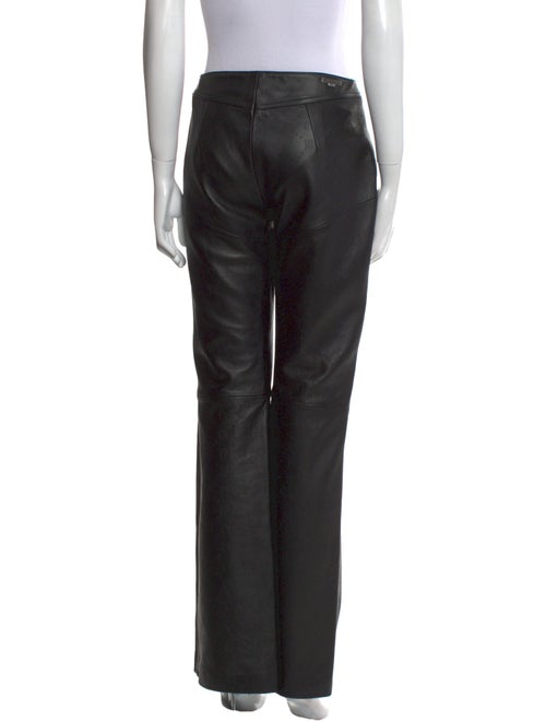 Marine Serre Leather Wide Leg Pants