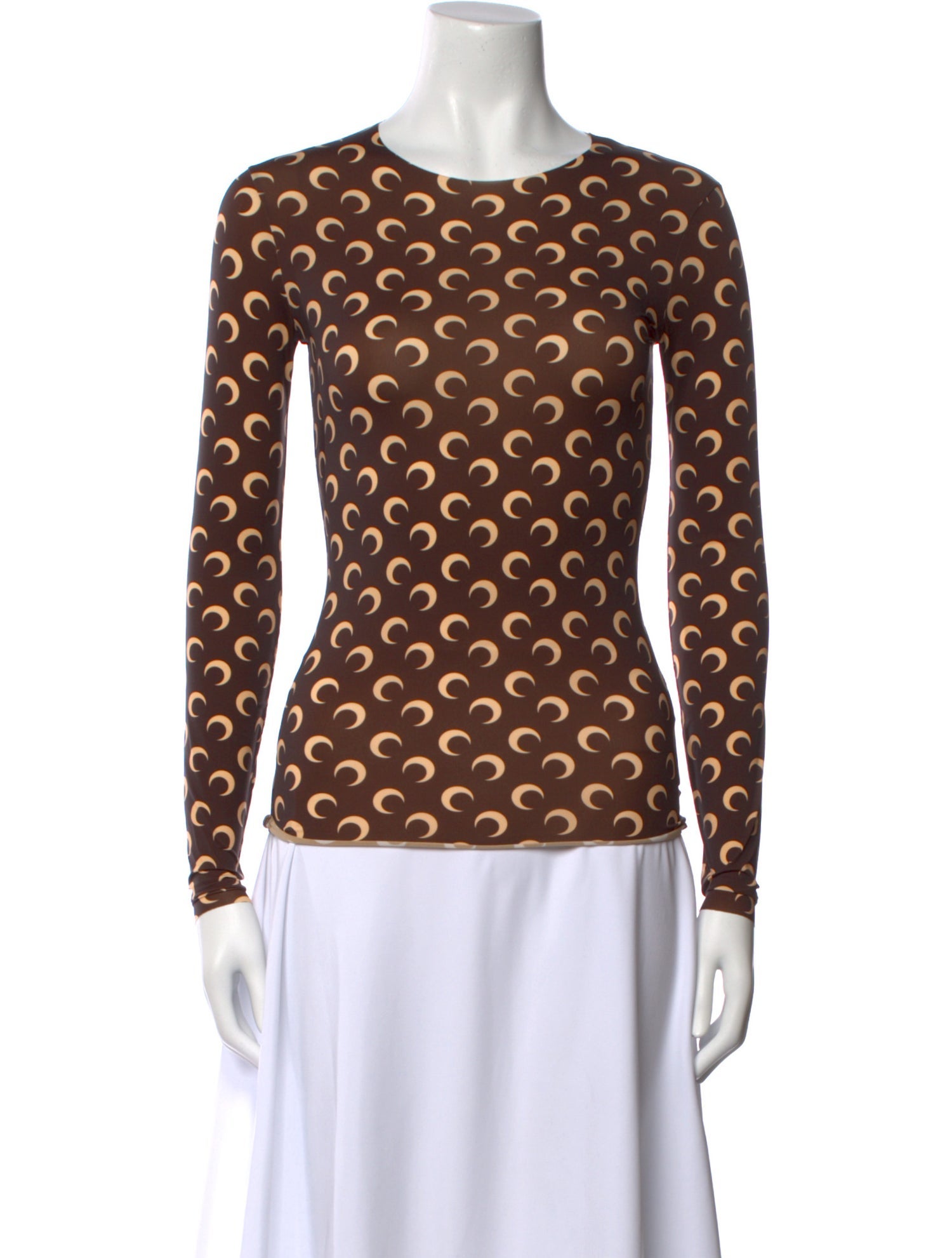 Marine Serre Iconics Crescent Printed Top