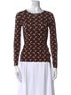 Marine Serre Borderline Printed Top