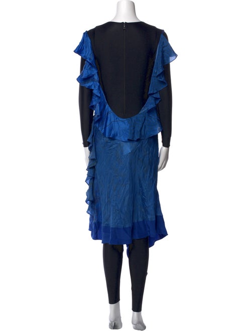 Marine Serre Silk Colorblock Pattern Jumpsuit