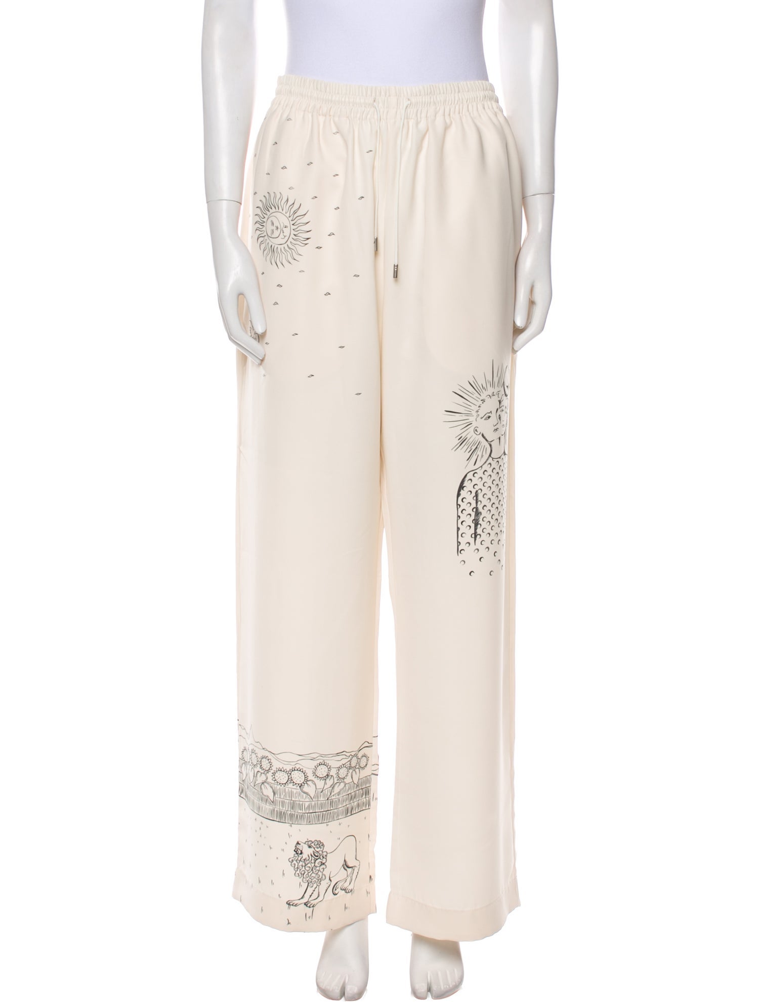 Marine Serre Graphic Print Sweatpants