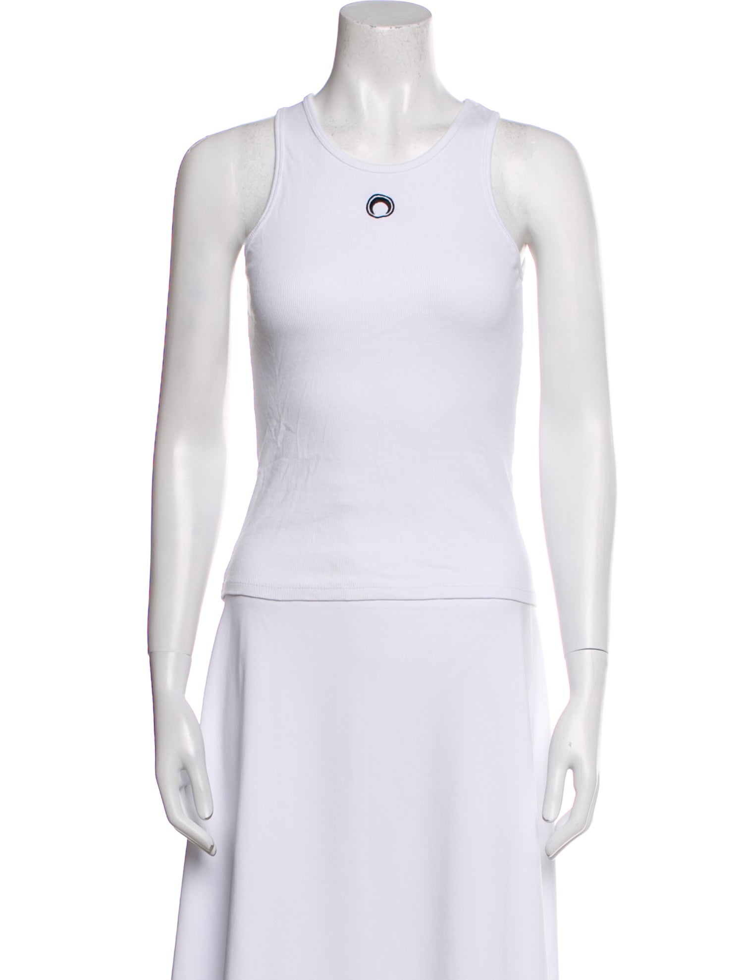Marine Serre Crew Neck Sleeveless Top