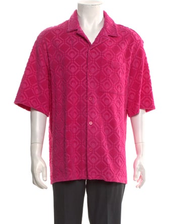 Marine Serre Graphic Print Short Sleeve Shirt