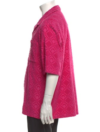 Marine Serre Graphic Print Short Sleeve Shirt